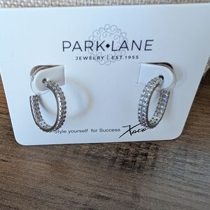 Park Lane Dazzling Silver Hoop Earrings